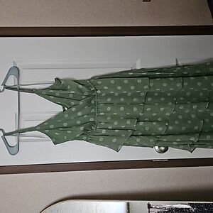 Green Polkadot Dress